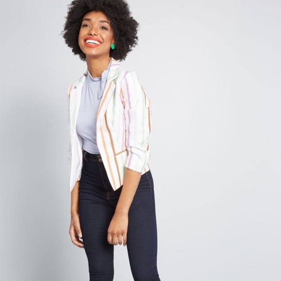 NWT Sweet Sophistication Colorful Blazer Jacket - Picture 3 of 8